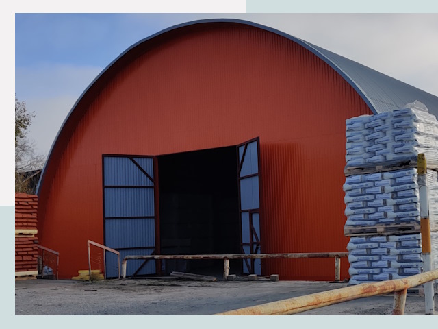 Полукруглые ангары по цене от 619 руб. в Луга