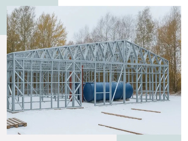 Металлические ангары в Луге