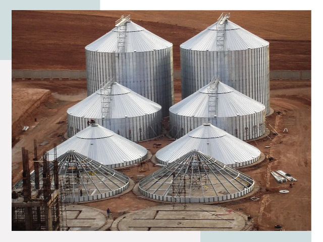 Строительство зерновых силосов в Луге