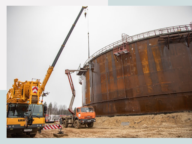 Монтаж резервуаров в Луге от 619 руб. за м³