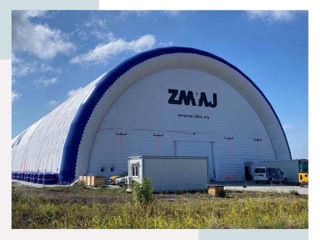 Брендирование ангаров в Луге