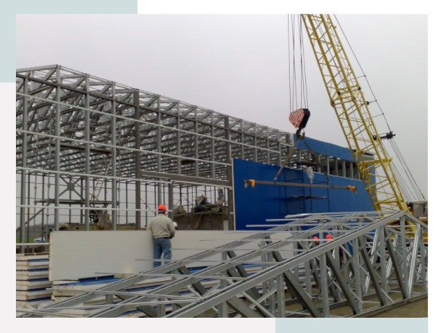 Монтаж ангаров в Луге